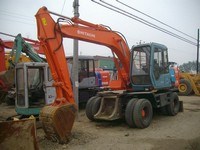 USED HITACHI EX100WD-3 WHEEL EXCAVATOR